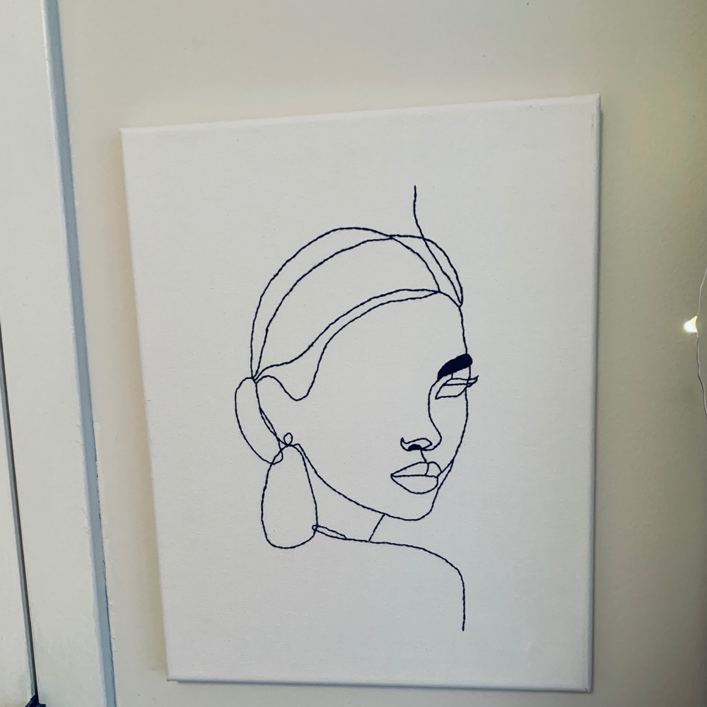 SOLD OUT Minimalist art woman's face